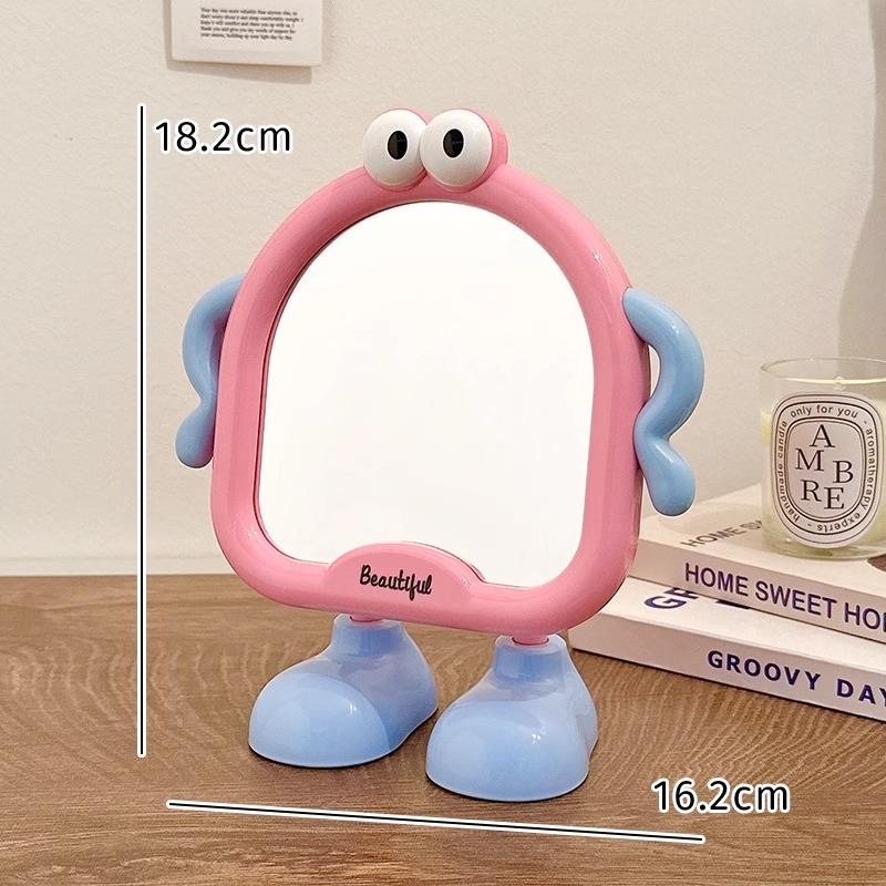Big Feet Series Cute Make Mirrors Funny Cosmetic Mirror for Women Girls Room Desktop Decor Adjustable Plastic Mirror Wholesales