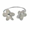 Fashion Flower Cuff Bracelet Gold Color Open Arm Bangle Elegant Vintage Elegant Bangles  Wedding