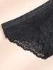 4Pcs/Set Sexy Lace Women's Panties Perspective Underwear Low Waist Panty Solid Underpants Floral Intimates Female Lingerie M-XL