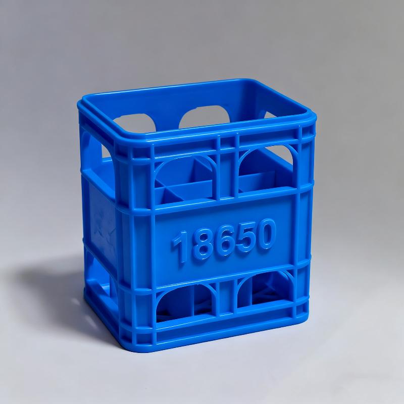 3D-gedruckte Bierkisten-Stil Batterieaufbewahrungsbox Nein. 5 Aa Nein. 7 Aaa 18650 Batterie Stapelbarer Aufbewahrungskorb
