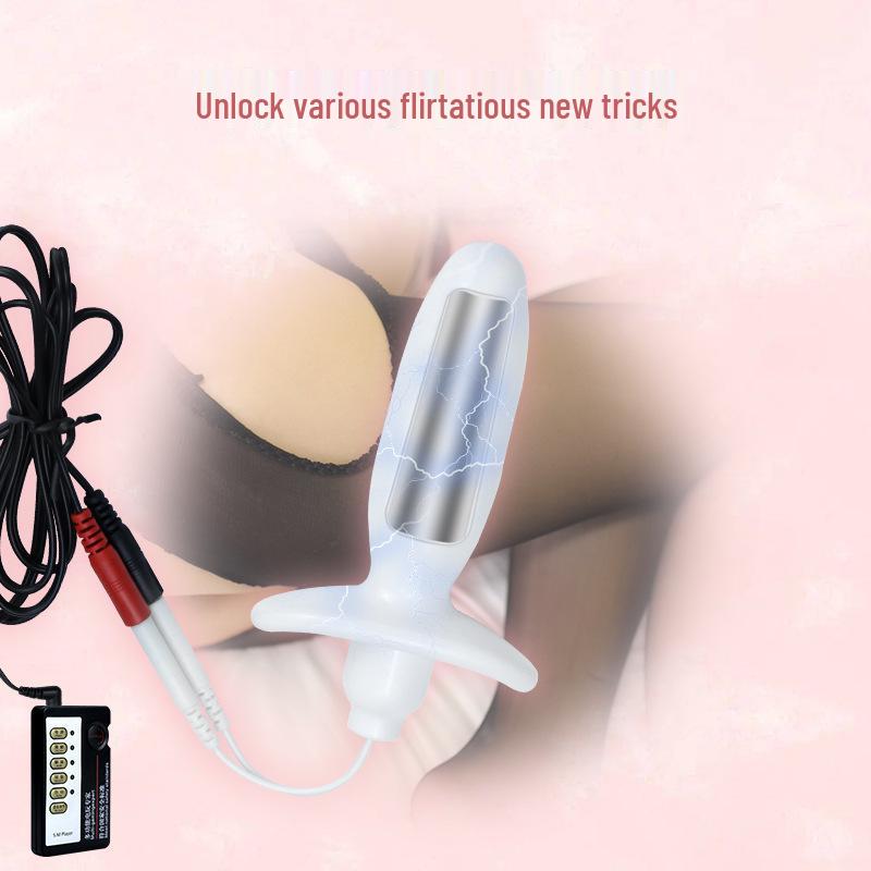Rechargeable Remote Control Electric Shock Butt Plug for Men & Women - Silent Anal & Vaginal Masturbator