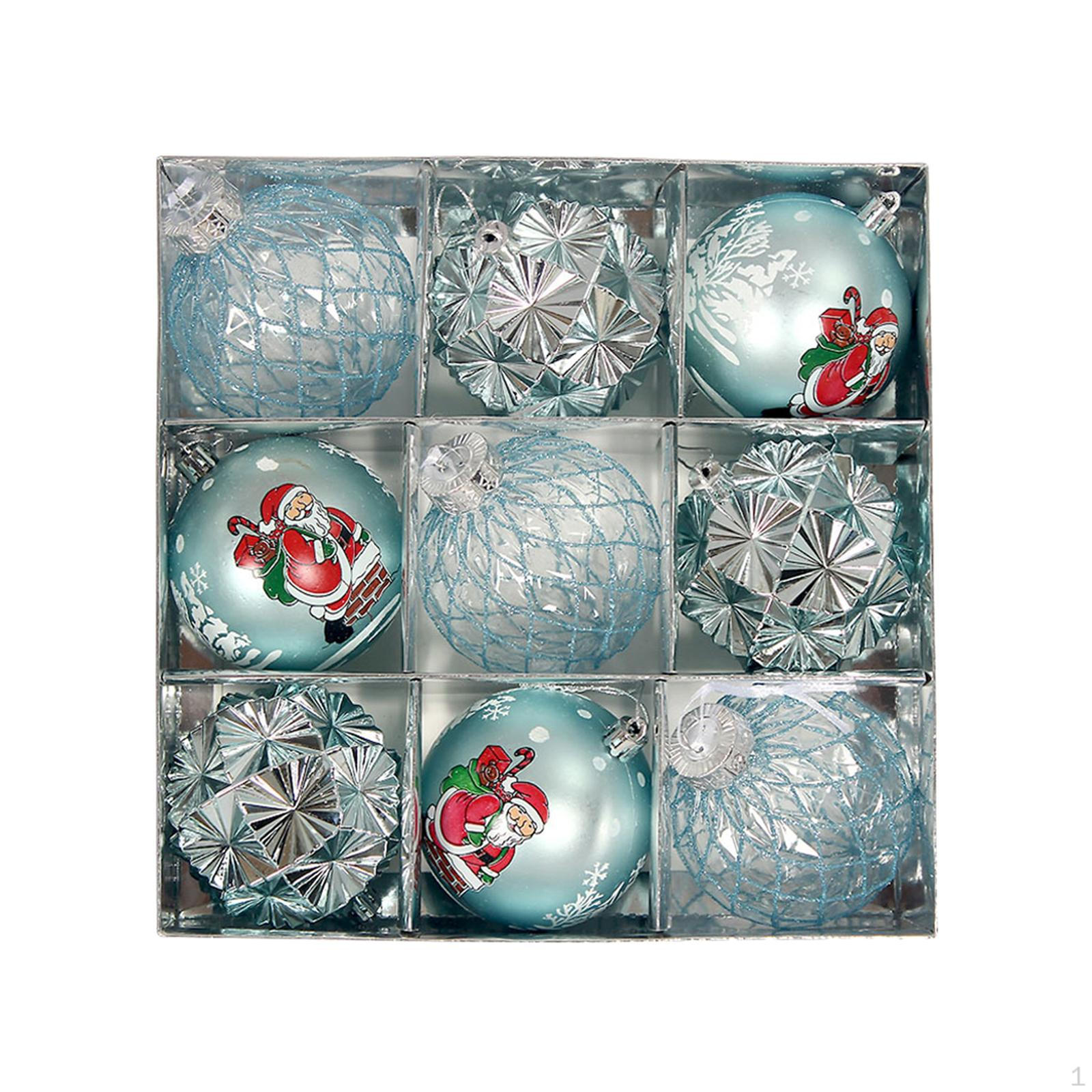 9 Pieces Christmas Balls, Decorative Balls for The Year