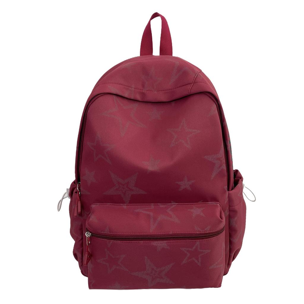 Schoolbag Star Wind High Value Backpack Female New Junior High School Student School Bag College Wind Travel Backpack