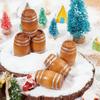 Mini Wooden Beer Barrels for Dollhouses Bar Scene Decoration Beer Festivals and Party Setting Natural Wood