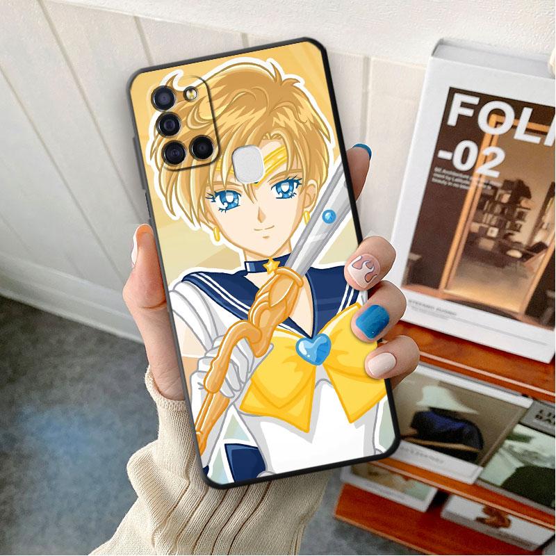 TPU Soft Case for Samsung Galaxy A30 A70 A71 A50 A51 A01 A40 A20e A20s A10 A20 A04 A03 Armor Cover Lovely Sailors-WarriorGirl