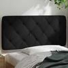 VidaXL Coussin de tête de lit noir 100 cm tissu 4019207