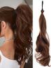 18 Inch Synthetic Curly Wavy Ponytail Extension Elastic Headband Hairpiece For Women Daily Party Styling Accessory