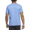 adidas T Shirts Men's Blue Crew Neck Moderate Straight Fit IC1871