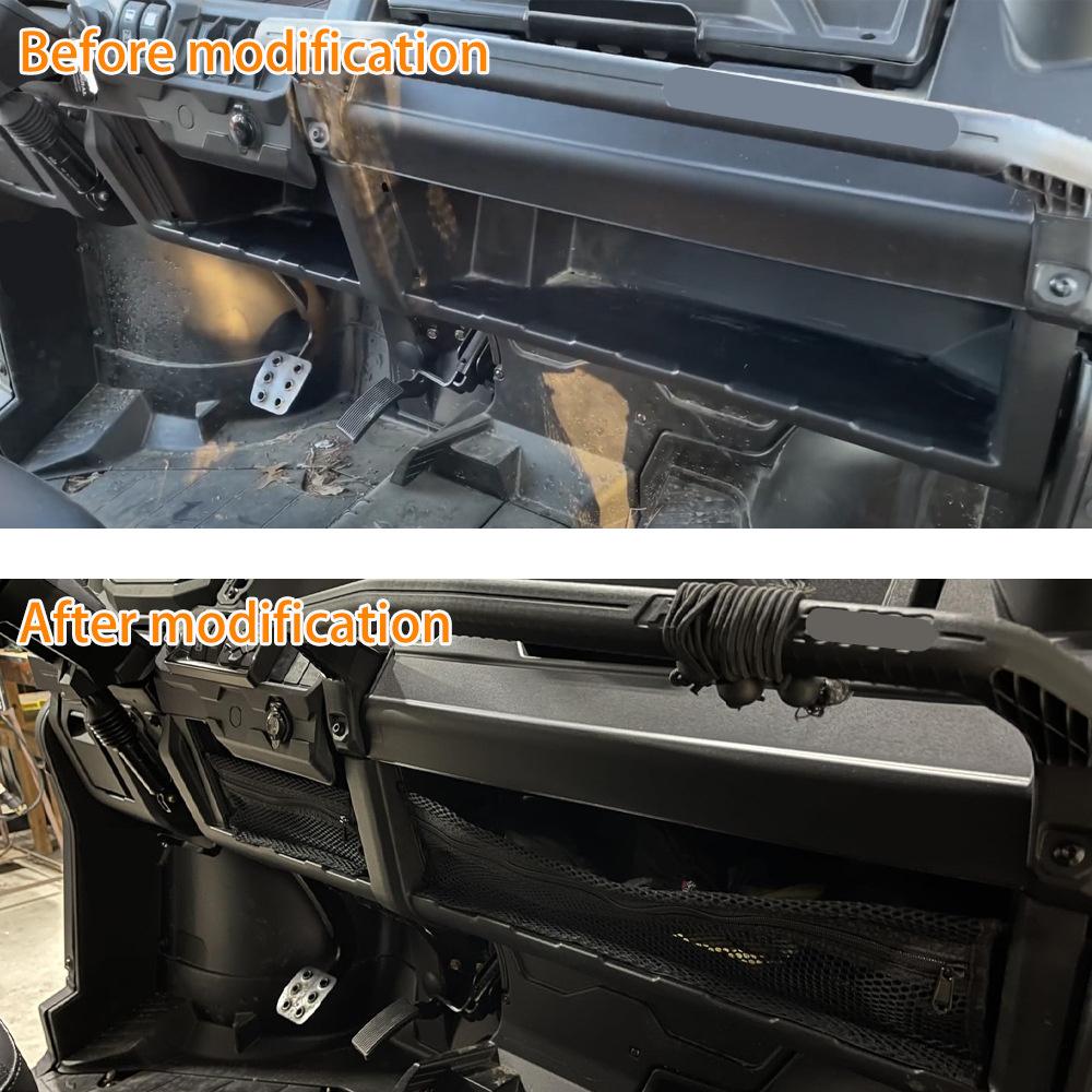 2Pcs Dash Storage Cargo Nets For Can-Am Defender HD5 HD7 HD8 HD9 HD10 2016-2023