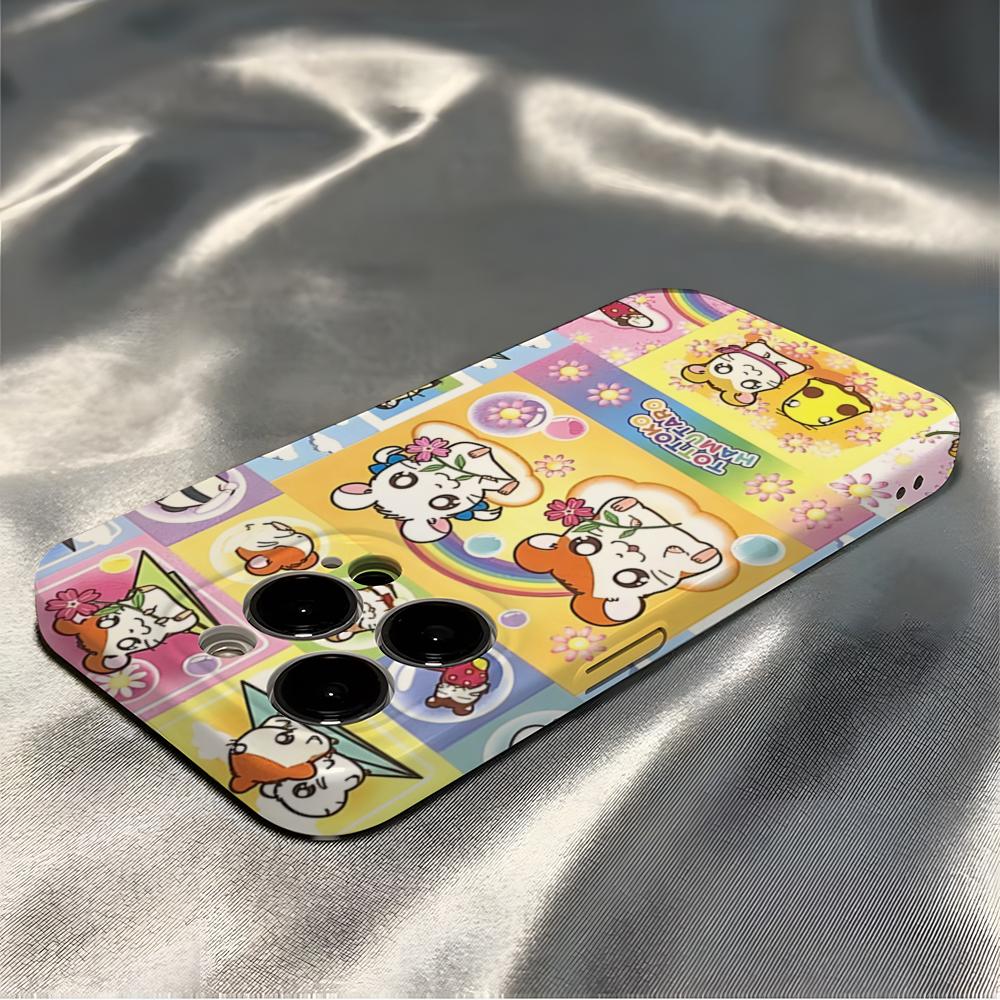 

Hamtaro Hamster Phone Case For Iphone 16 Pro Max 15 Pro 13 14 12 11 8 7 Plus X XR XS Max Fashion All Inclusive Cover iPhone16