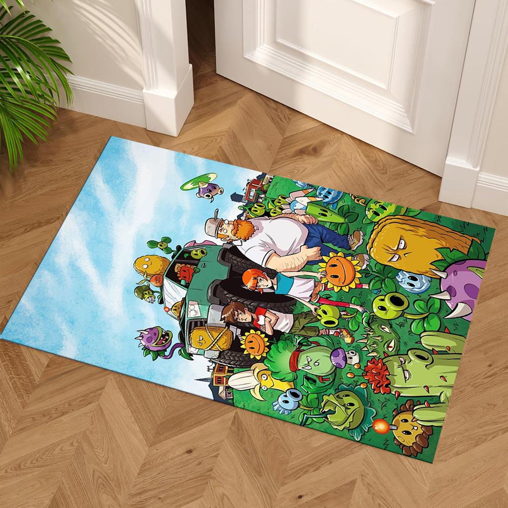 Plants Vs. Zombies Floor Mat Perfect for Decorate room Balcony Foyer Kitchen Anti-slip Rug Office home decor