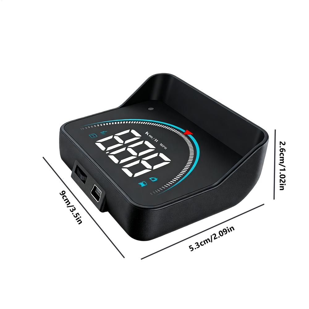 Автомобильный проекционный дисплей Сигнализация превышения скорости Автомобильный спидометр Автомобильный HUD Проекционный дисплей Для внедорожников, автодомов, седанов, фургонов, минивэнов, Автомобилей