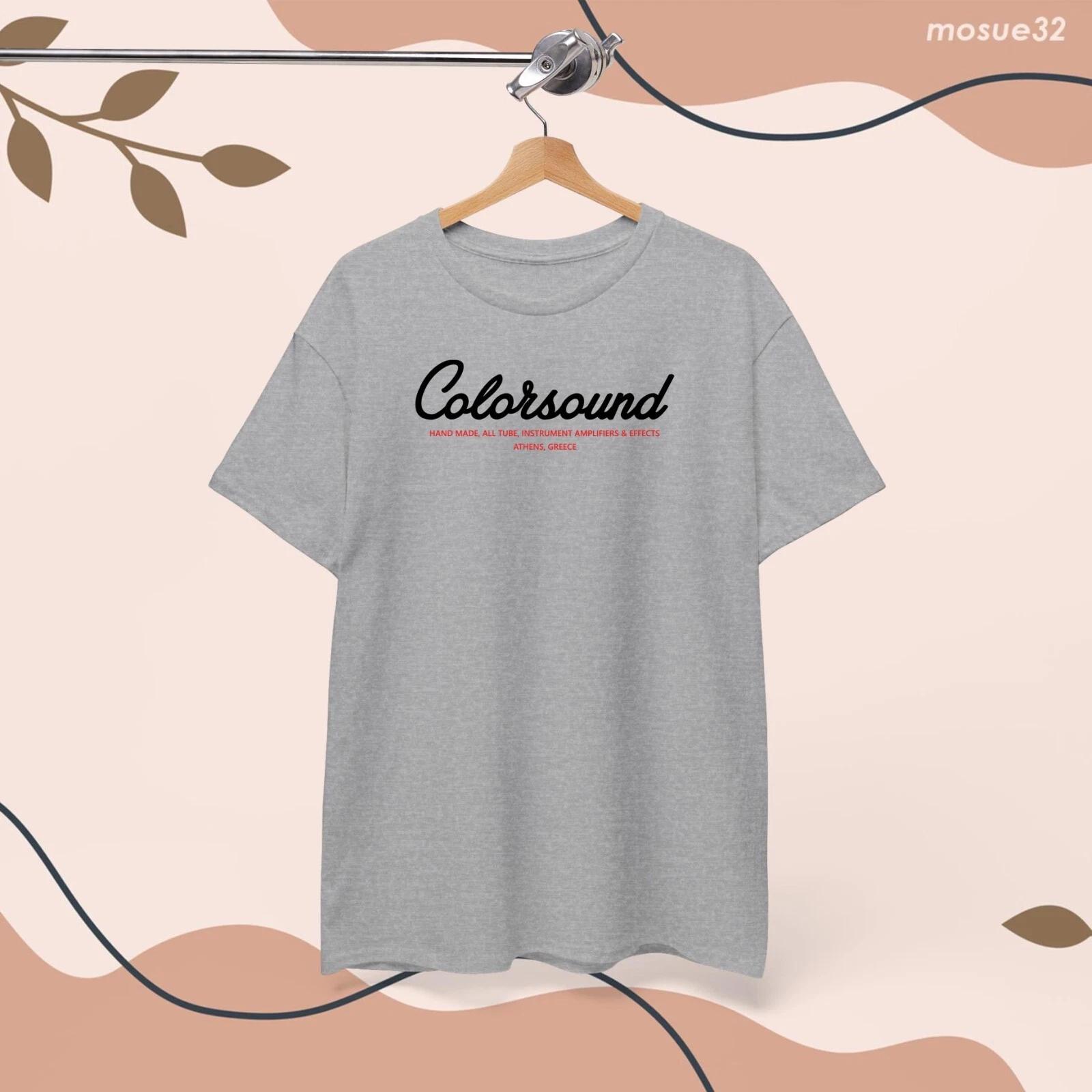 Men s and Women s T-shirts Colorsound Music Amplificatio XL