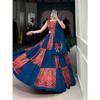 Add this phenomenal spirit of our navratri lehenga with printed design in your garba collection