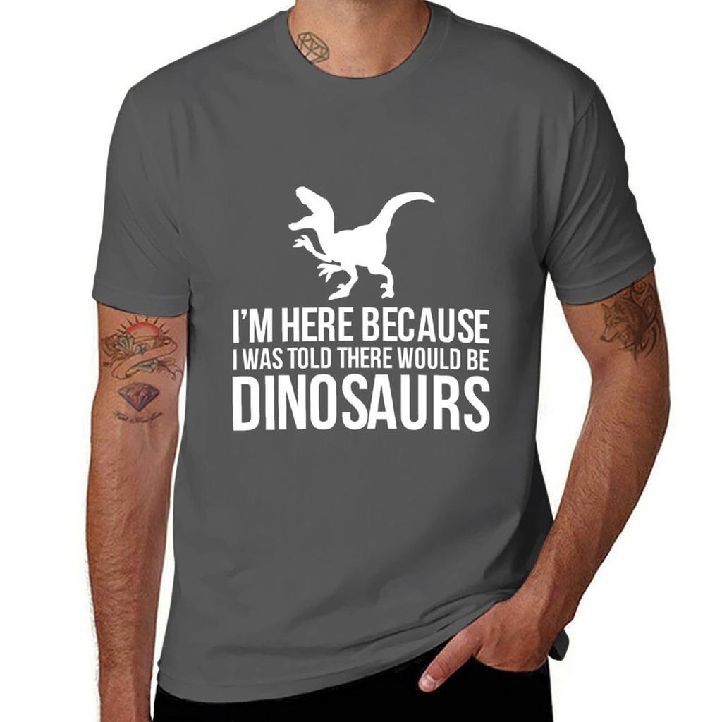 I Was Told There Would Be Dinosaurs Velociraptor Tshirt Lightweight Cooling Short Sleeve Tee Tshirt