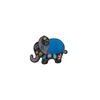 Pretty Colorful Elephant Shaped Crystal Pins Red Orange Blue Purple Colors Pattern Elephant Brooches For Animal Lovers Gift
