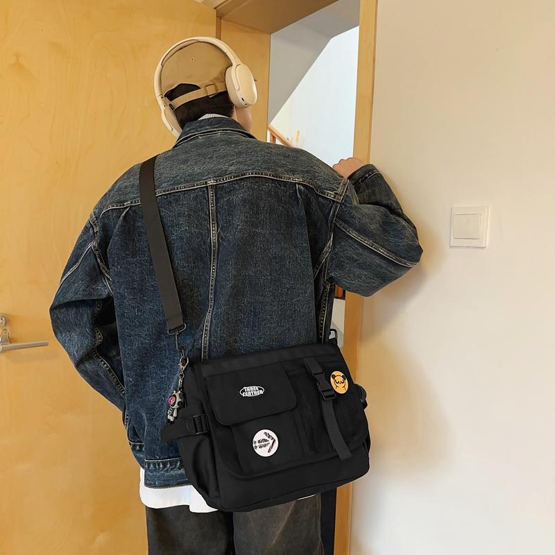 Multifunksjonell skulderveske for menn med stor kapasitet Crossbody-veske for kvinner Messenger Bag