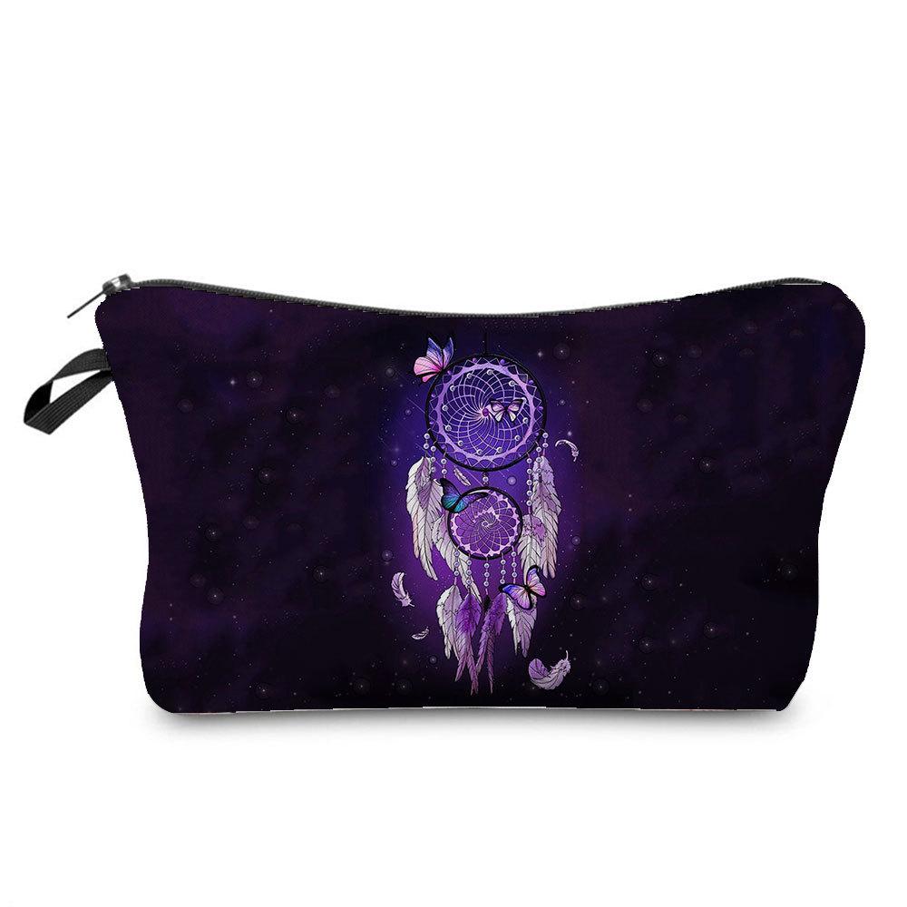 Women Dreamcatcher Print Cosmetic Bag Toiletries Organize Travel Storage Case