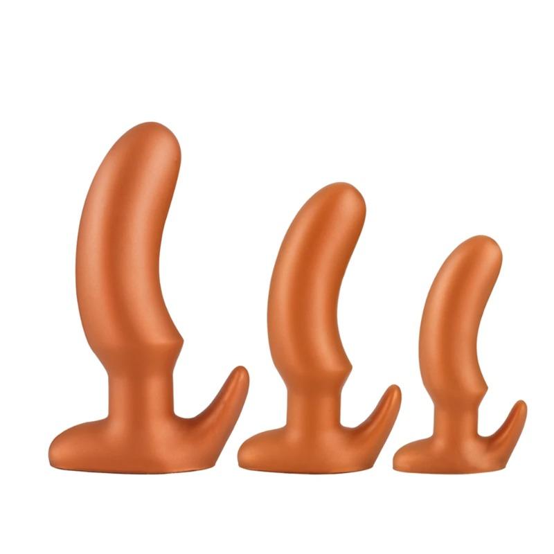 Plug Anal Portable Massage Prostatique Silicone Plug Anal Géant Dilatateur Anal Entraînement Stimuler Vagin Masturbation Jouets Sexuels pour Adultes