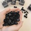 10-100 Pezzi Piccole Pinze per Capelli a Pinza per Donne Ragazze Coreane Mini Nere Trasparenti in Plastica Fermacapelli Bambino Accessori per Acconciatura