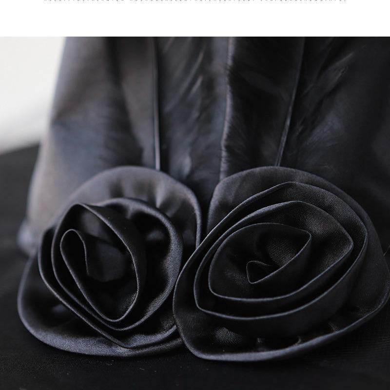 Rose Flower Mesh Witch Hat for Halloween - Kids & Adults Masquerade Party Costume