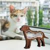 Caja Conmemorativa para Pelo de Mascota Superficie para Grabado DIY Caja de Recuerdos Hecha a Mano Ventanas Antimanchas Compartimento Sellable Caja para Pelo de Mascota