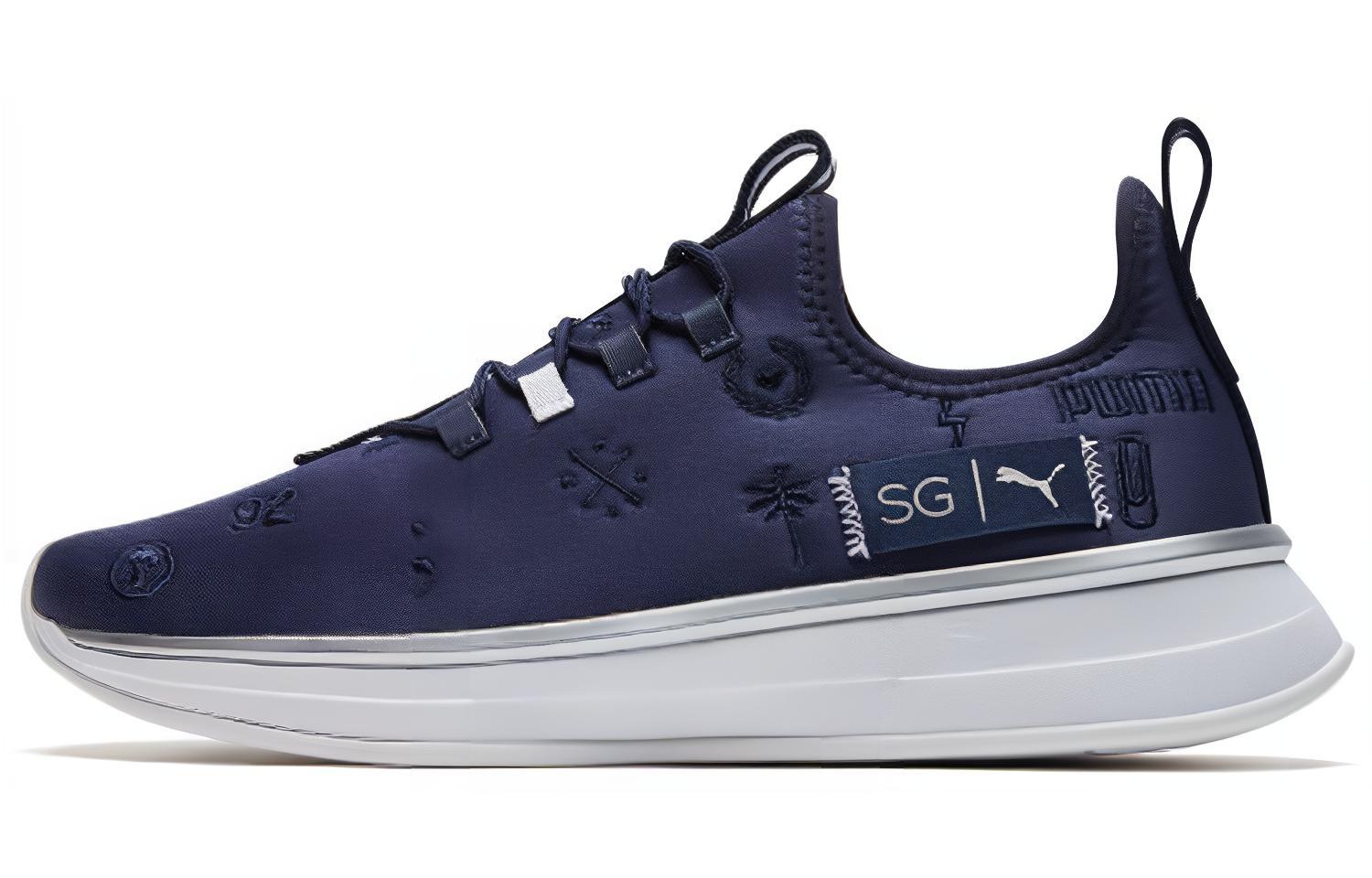 PUMA Sg X Runner Embroidery Peacoat Women s 193493-02 35.5