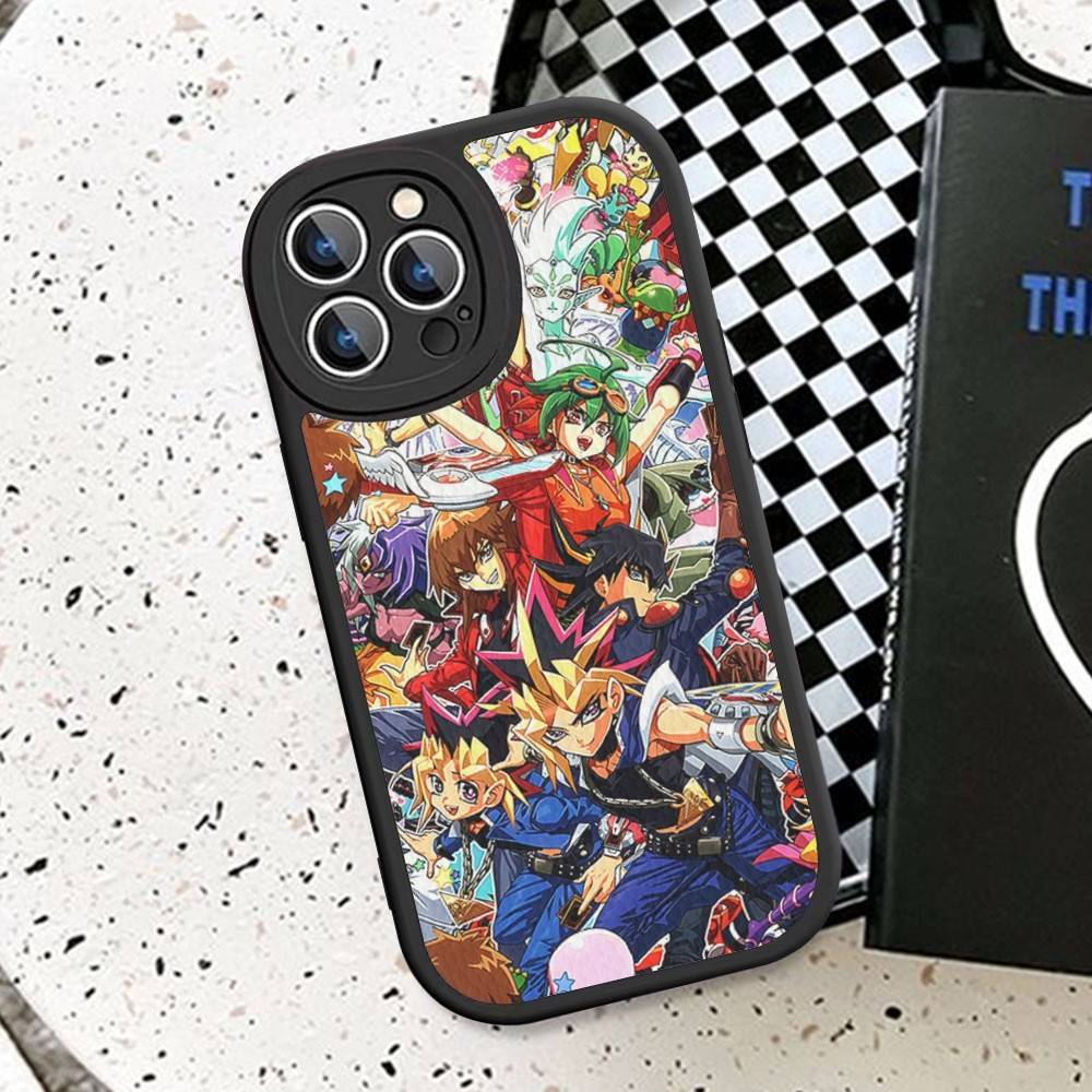 Amine Yu Gi Oh Classic Phone Case For IPhone 16 15 14 13 12 11 Pro Max Plus Leather Cover