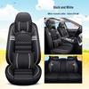 Four Seasons Universal Cartoon Leather Car Seat Cover - Odorless, Full Surround, for Five-Seat Cars.