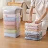 No Pump Vacuum Storage Bags Durable Reusable Oversized Cube Design Easy Compression Saves