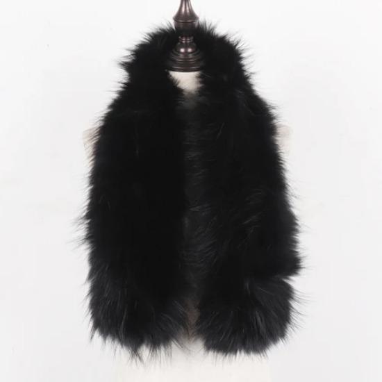 Hot Sale Natural Fox Fur Scarf Winter Women Knitted Real Fox Fur Scarves Outdoor Warm Lady Quality Genuine Fox Fur Muffler