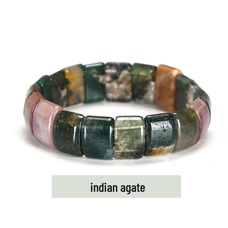 Jingde Women's Amethyst Rose Quartz Crystal Bracelet - Simple Single Circle Design