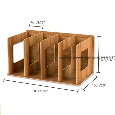 Desktop Storage Shelf with DIY Creative CD and DVD Rack for Home and Office