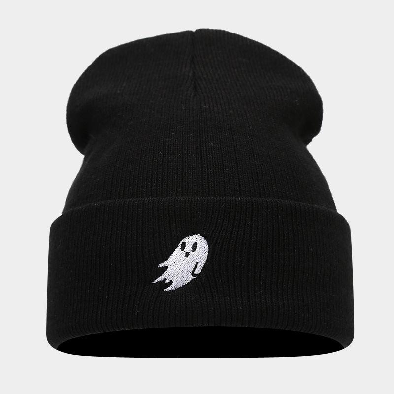 Heißer Verkauf Geist Stickerei Halloween Herren und Damen Strickmützen Herbst und Winter Street Fashion Kalte Mützen Warm halten