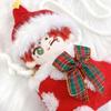 Christmas Stocking & Santa Hat Set for 10cm Plush Toy, Kigurumi Accessories, Otaku Activities, Doll Mascot, Kpopdoll Costume [Used]