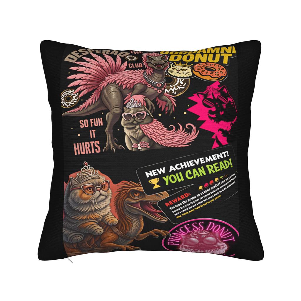 Dungeon Crawler Carl Pillow Cover Vintage Pillow Case For Sofa Home Decoration Comfy Cushion Cover Birthday Present