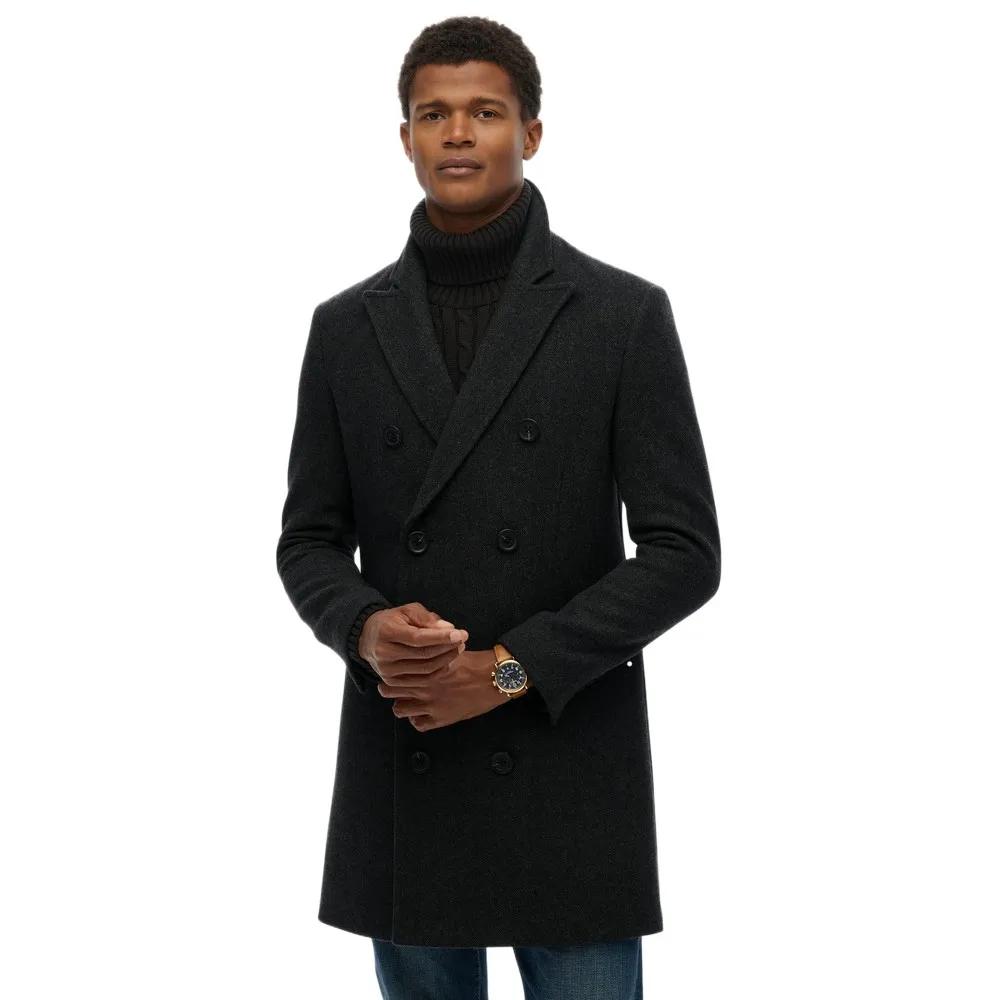 Superdry Herren Noir Mantel Merchant Town - Bild 3