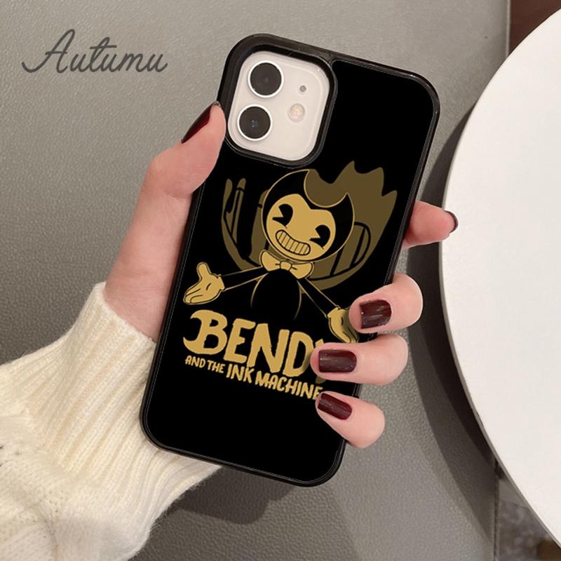 Horror Game Bendy Phone Case for iPhone 11 12 13 14 Pro Max Mini X XR XS SE 2020 6S 7 8 Plus Samsung Galaxy S21 S22 Cover Shell