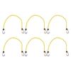 6pack Regulable Rubber Tie Multipurpose Stretch Rope Furniture Moving Strap for Motorcycles, Furniture, and Bikes