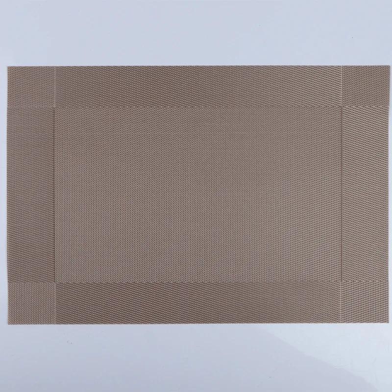 4/6/8/10Pcs Table Placemats PVC Non-slip Placemat For Dining Table Weave Mats Cup Coaster Kitchen Accessories Home Decor