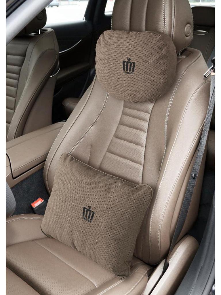 Toyota New Crown 14th Gen Suede Maybach Neck Pillow for Car Seat