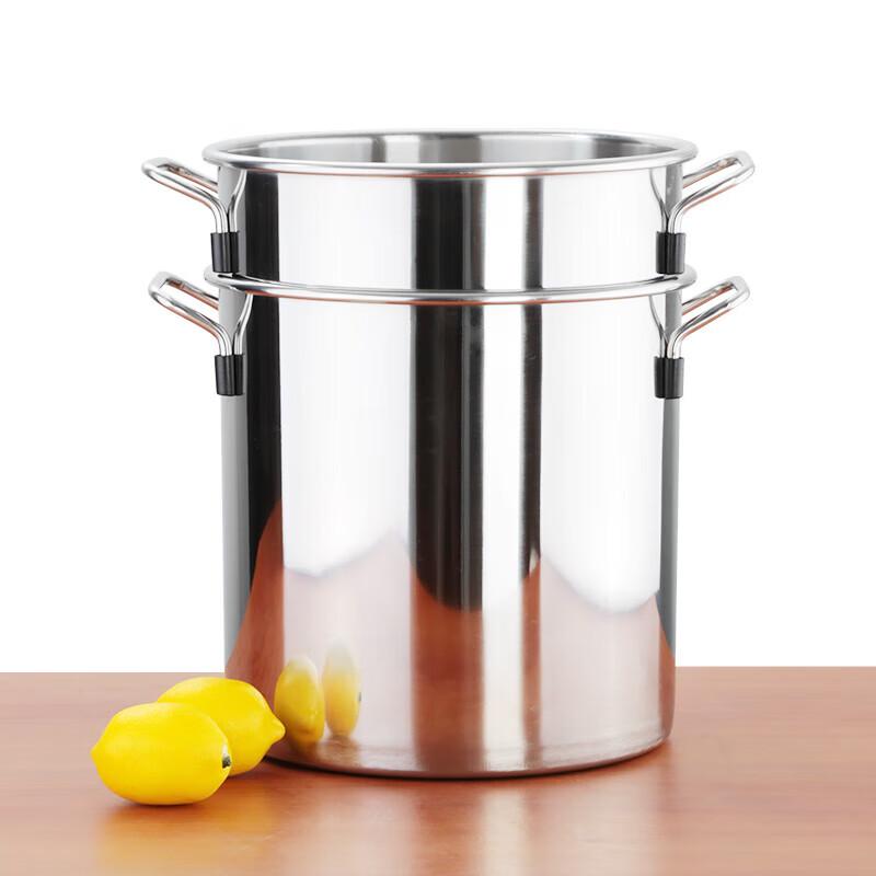 Xindrui Commercial Thickened Stainless Steel Soup Pot with Lid, 40cm, 5-Pack
