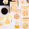Unique Stick Notes Note Pads, Funny Toast Bread Cookie Cheese Design Cute Notepad, 30 Creative Pads Sheets/Pad Self Memo Pad for Home Office Notebook