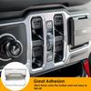 4 Pcs Window Switch Button Cover for Jeep Wrangler JL 4XE Gladiator JT 2018 2019 2020 2021 2022 2023 2024 2025(Black)