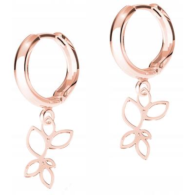 Gilded Filigree Earrings Leaves Leaf Little Leaves Leaf Branch Silver 925