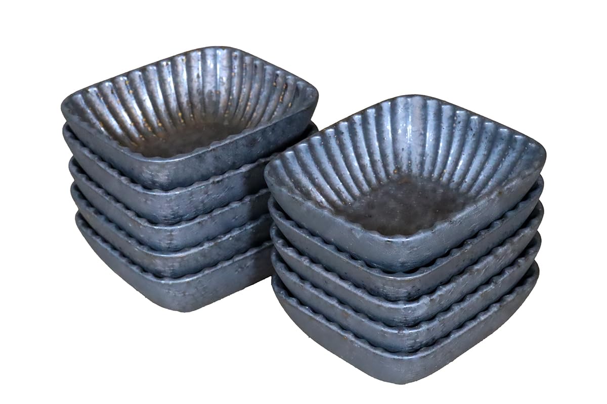 

[Amazon.co.jp Exclusive] [Commercial Set] Gold Crystal Shinogi Small Bowls (10-Piece Set)