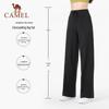 CAMEL Women's High-Stretch Wide-Leg Yoga Pants