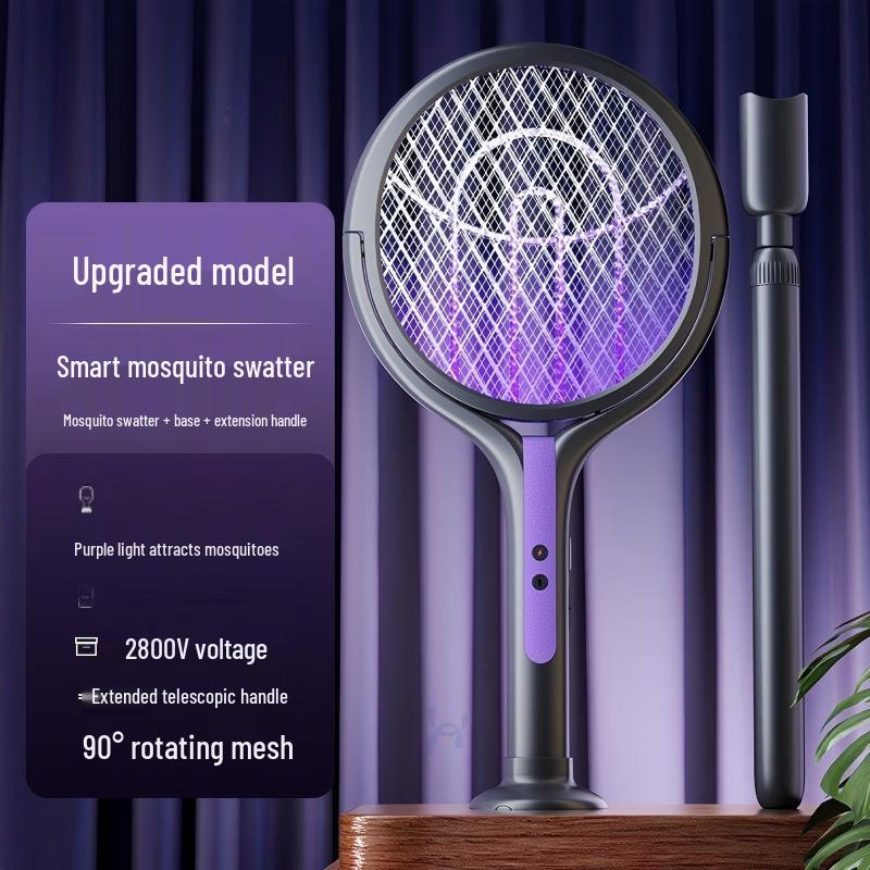 LISM 2-in-1 Rechargeable Telescopic Mosquito Swatter & Lamp