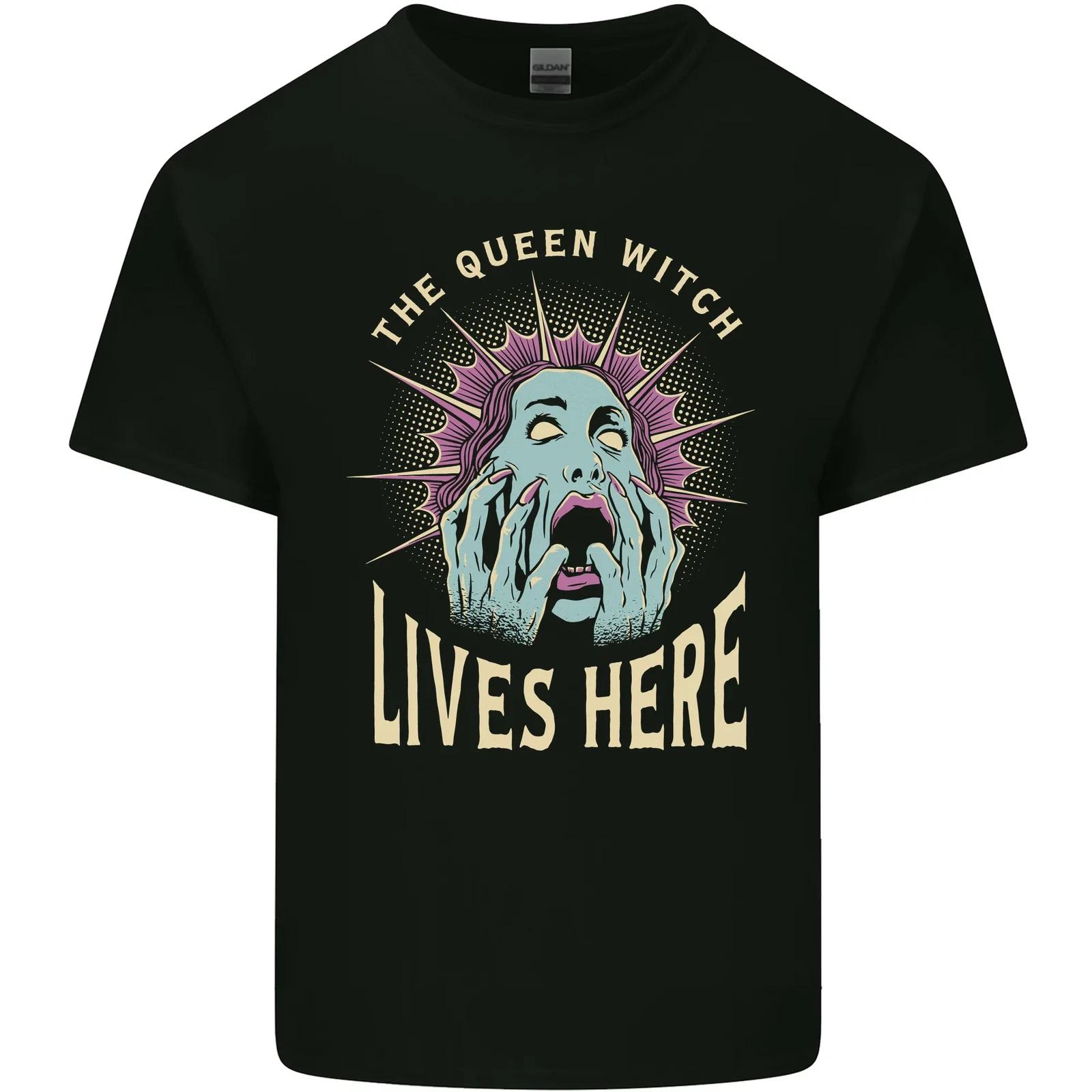 Queen Witch Funny Halloween Wife Girlfriend Kids T-Shirt Childrens M