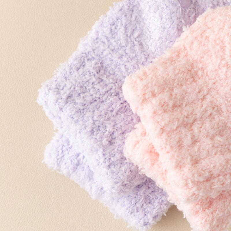 Autumn Winter Non-Slip Coral Floor Socks Carpet Sleep Slippers Indoor Home Short Sock Women Thick Warm Socks